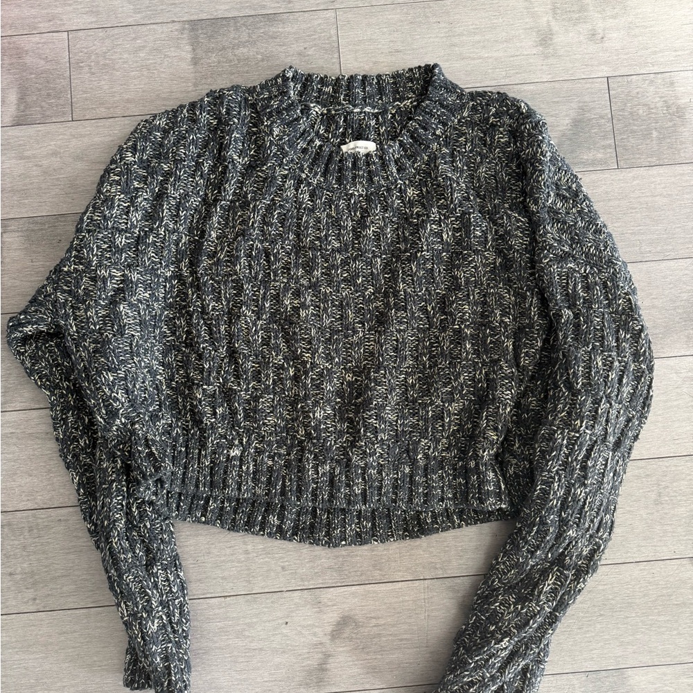 James street co textured Blake cropped cotton sweater
